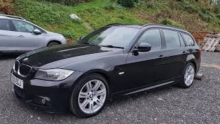 2010 BMW 318d Touring M Sport 20D auto 5dr Black E91 diesel auto diesel virtual viewing [upl. by Inor]