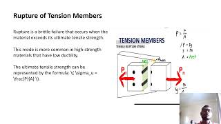 Failures of tension members in steel design [upl. by Bevin]