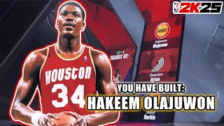 Best HAKEEM OLAJUWON Build in NBA 2K25 [upl. by Adnolahs]