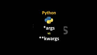 Python args vs kwargs python coding args kwargs [upl. by Nnaynaffit157]