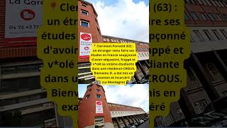 📍ClermontFerrand 63  un étranger venu faire ses études en France soupçonné davoir séquestré [upl. by Enirehtak]