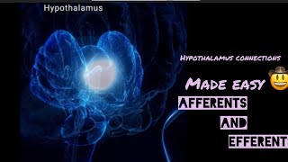 Mnemonic for hypothalamus connections  CNS physiology [upl. by Bronk]