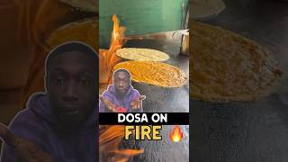 Hyderabads famous street food dosa on fire 🔥  Begum Bazar Dosa Style food streetfood dosa [upl. by Foy]