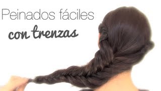 PEINADOS FÁCILES CON TRENZAS [upl. by O'Grady]