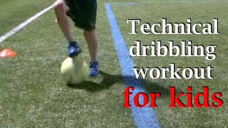 Technical soccer dribbling skills for kids [upl. by Aitak490]