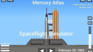 Mercury Atlas Launch in Spaceflight Simulator [upl. by Charbonneau]