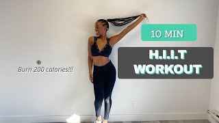 10 minutes HIIT WORKOUT [upl. by Ahsinot]