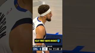 Klays First Mavs Bucket is a 3👌 [upl. by Switzer84]