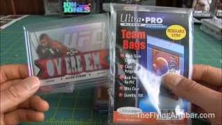 Product Review  532014  Ultra Pro Team Bags  Resealable Sleeves [upl. by Nomihs]