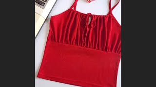 How to make sleeveless top beautiful design very easy top cutting and stitching ideas [upl. by Valley560]