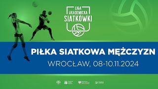 Liga Akademicka AZS  Wrocław  Piłka Siatkowa M  Politechnika Wrocławska  AWF Katowice [upl. by Aleakim303]