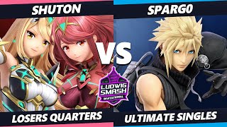 Ludwig Invitational  Shuton Pyra Mythra Vs Spargo Cloud SSBU Ultimate Tournament [upl. by Kobylak388]