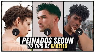 MEJORES PEINADOS PARA HOMBRES SEGUN TU TIPO DE CABELLO LACIO ONDULADO CRESPO CHINO [upl. by Oiznun42]