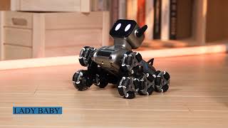 Smart rc robot dog Electric dancing robot Programming Robot toys with light and music RC stunt car [upl. by Swisher]