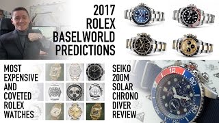 The Best 250 Chronograph Diver  Seiko SSC019 Review  Most Coveted Rolex Models amp 2017 Predictions [upl. by Racso46]