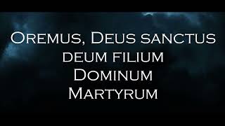 Powerwolf  Sanctus Dominus lyrics [upl. by Aytnahs]