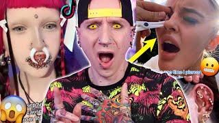 SHOCKING Piercing At Home Tutorial  New TikTok Piercing Fails 30  Roly [upl. by Anawt]