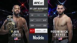 UFC  Jon Jones Vs Dominick Reyes  Full Fight [upl. by Anitroc]