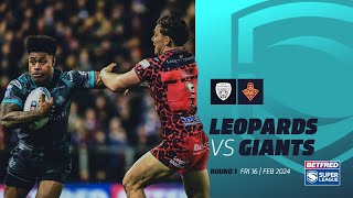 Highlights  Leigh Leopards v Huddersfield Giants  Round 1 2024 Betfred Super League [upl. by Nebuer]