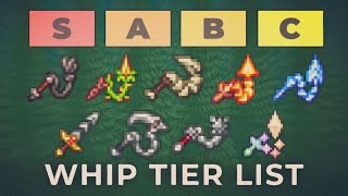 All Whip Tier List amp Comparison  Terraria 1449 [upl. by Nafets699]