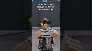 Giving Haircuts For Free Pt2  thestongestbattlegrounds roblox shorts fyp viral [upl. by Ally]