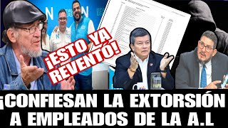 LA EXTORSIÓN A EMPLEADOS DE LA ASAMBLEA GEOVANI GALEAS ENCACHIMBADO POR EL SILENCIO DE NUEVAS IDEAS [upl. by Morty]