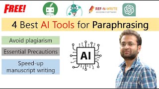 How to paraphrase using AI tools Best free AI tools for paraphrasing Rewrite manuscriptAssignment [upl. by Eibloc]