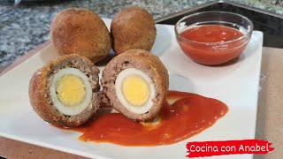 HUEVOS ESCOCESES CON CARNE PICADA HUEVOS A LA ESCOCESA [upl. by Ama]