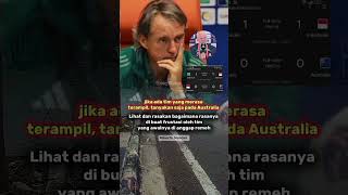 Roberto Mancini tertawa usai timnas Indonesia tahan imbang Australia timnasindonesia [upl. by Odnalra99]