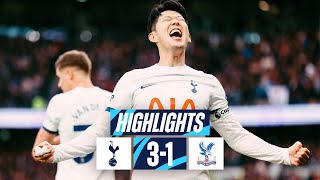 TOTTENHAM HOTSPUR 31 CRYSTAL PALACE  PREMIER LEAGUE HIGHLIGHTS  WERNER ROMERO amp SON SECURE WIN [upl. by Hebbe]