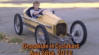 Grandkids in Cyclekart 08 26 2012 [upl. by Clower]