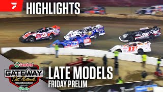 Friday Late Model Prelim  Castrol Gateway Dirt Nationals 12624  Highlights [upl. by Pazit]