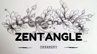 ZENTANGLE PATTERNS FOR BEGINNERS 8  Ornament [upl. by Lokim]