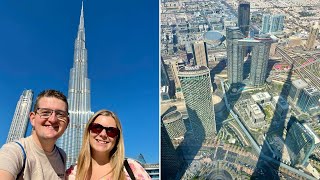 Sightseeing In Dubai Burj Khalifa  The TALLEST Building In The World [upl. by Goldfarb]