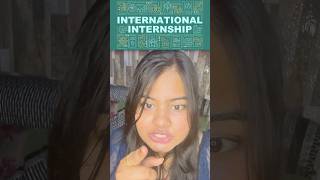 International internship🔥 at competitive stipend✅ internship international shorts viralshorts [upl. by Dnaloy]