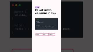 Creating equal width items inside a flex container ✨ [upl. by Pansy]