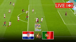 🔴LIVE CROATIA VS PORTUGAL LIVE FULL MATCH  UEFA NATIONS LEAGUE LIVE STREAMING MATCH TODAY [upl. by Ihc]