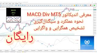 معرفی اندیکاتور MACD Div MT5  نحوه عملکرد و سیگنال‌گیری تشخیص همگرایی و واگرایی [upl. by Helban]