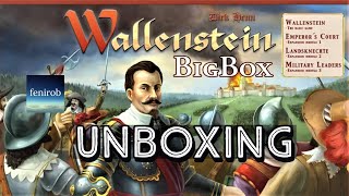 Wallenstein Board Game Big Box 2021  Unboxing No Talking [upl. by Hennessy]