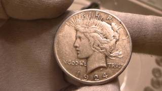 1924 Peace Silver Dollar Coin Review [upl. by Neoma738]