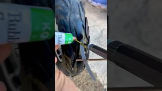 automobile tubelesstyres puncture [upl. by Adlin463]