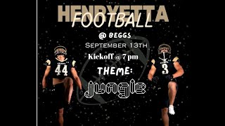 Henryetta Football Vs Beggs demons [upl. by Anilegnave]