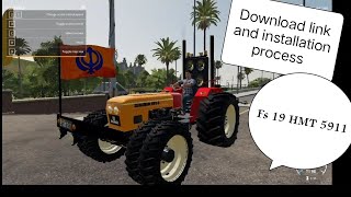 FS19 Indian Tractor HMT 5911 Mod  Download Link and Installation Process [upl. by Leanatan68]