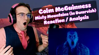 This TRULY STUNNED Me  Misty Mountains in Dwarvish  Colm McGuinness  First Time Reaction [upl. by Felicity]