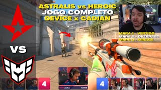 ASTRALIS vs HEROIC  JOGO COMPLETO Todos os Mapas BLAST Premier Fall Final 2023 [upl. by Wernick]