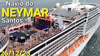 NAVIO DO NEYMAR MSC PREZIOSA SANTOS 2612 naviodecruzeiroenovidades cruzeiro brasil lplayer [upl. by Anitsahs]