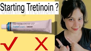 Starting Tretinoin  WHAT TO USE amp AVOID [upl. by Erminie]