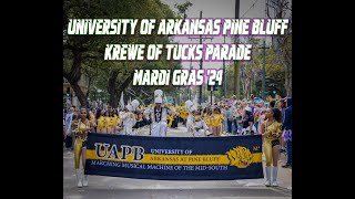 UAPB Band ⚜️ Krewe Of Tucks Parade 2024 [upl. by Eeltrebor]