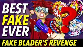 Best Fake Beyblade Ever  Fake Bladers Revenge  Beyblade Burst Episode IV [upl. by Elon]