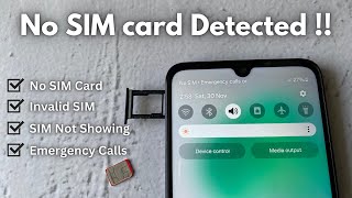 How to Fix No SIM Card Invalid SIM Problem or No SIM card Detected On Android Phone New Update [upl. by Schilt]